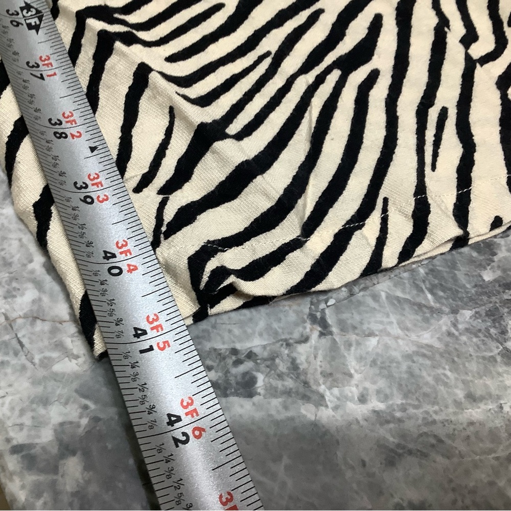 Sincerely Jules Black and Cream Zebra Wide-Leg Pants - Picture 10 of 12